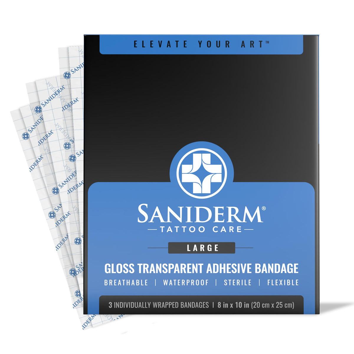 Saniderm vendaje original cuidado-tatuaje, favorece curación rápida y protección continua