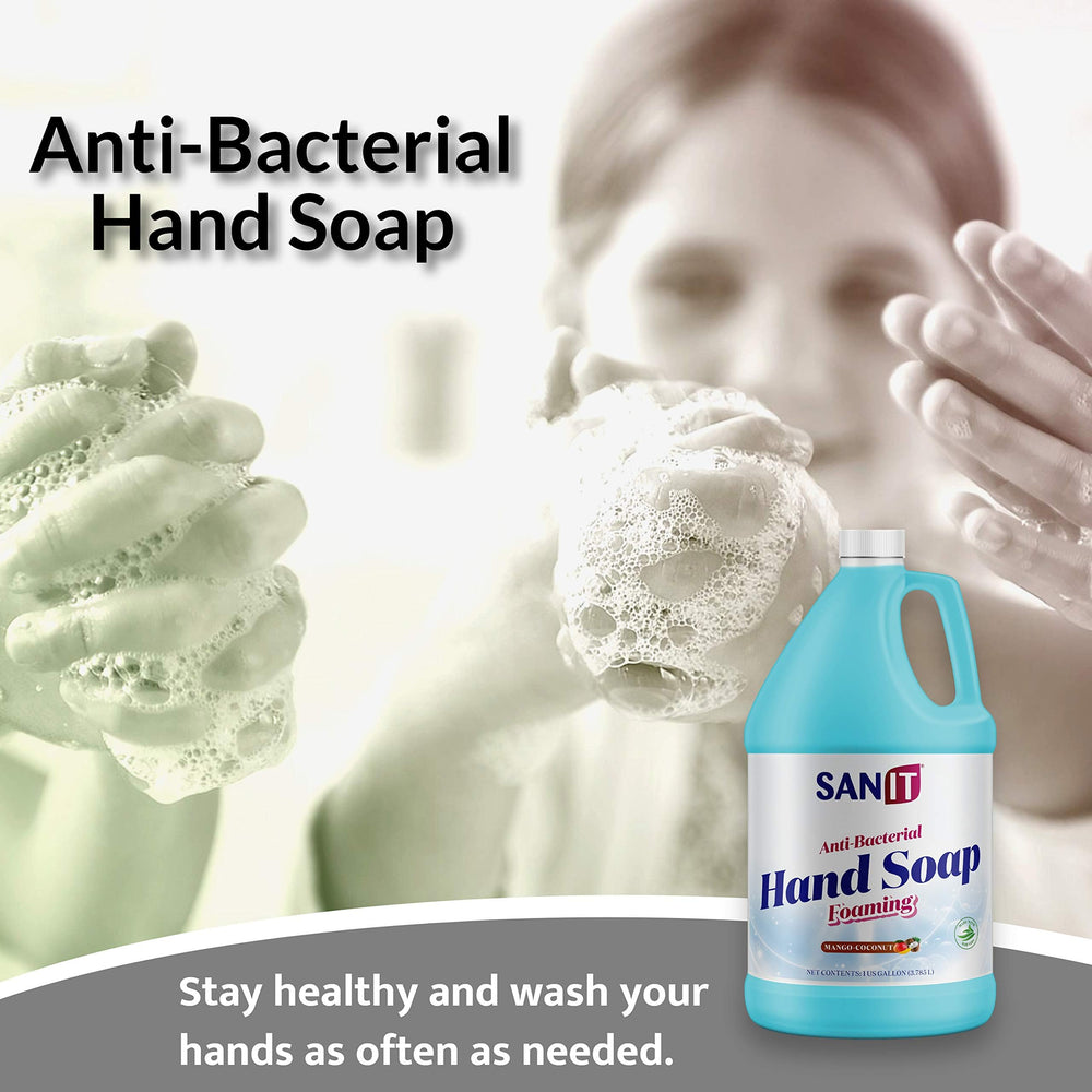 Sanit refill bottle with mango coconut scent for everyday hand care