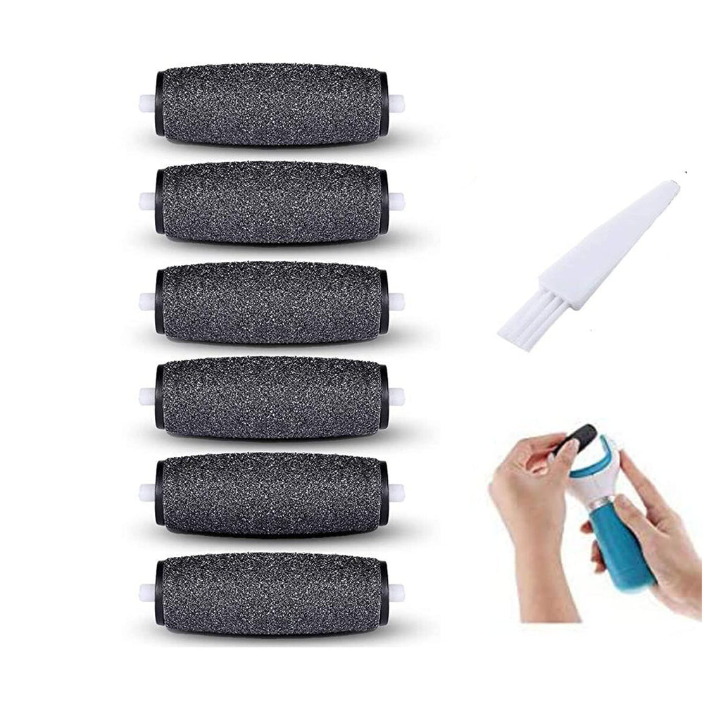 Sankaragi 6 extra coarse rollers pack designed for Amope Pedi Perfect for at-home foot care.