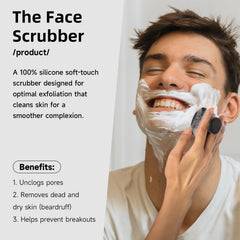 SANLESS square brush cleans nose and T-zone for deep cleansing