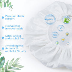 SANPUK no rinse cap packaging emphasizes hygienic individually wrapped convenience.