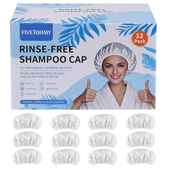 SANPUK shampoo cap 12-pack front view highlights convenient no rinse hair care.