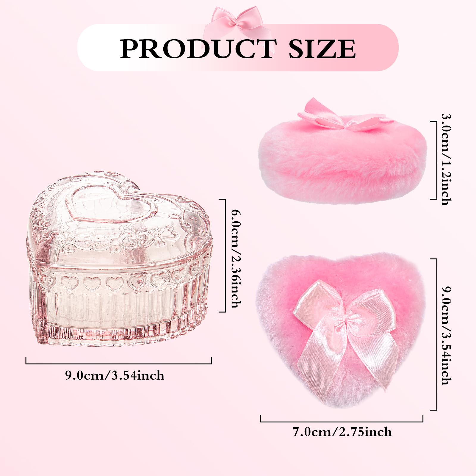 SansaiEco Love crystal glass jar stores puff with vanity appeal