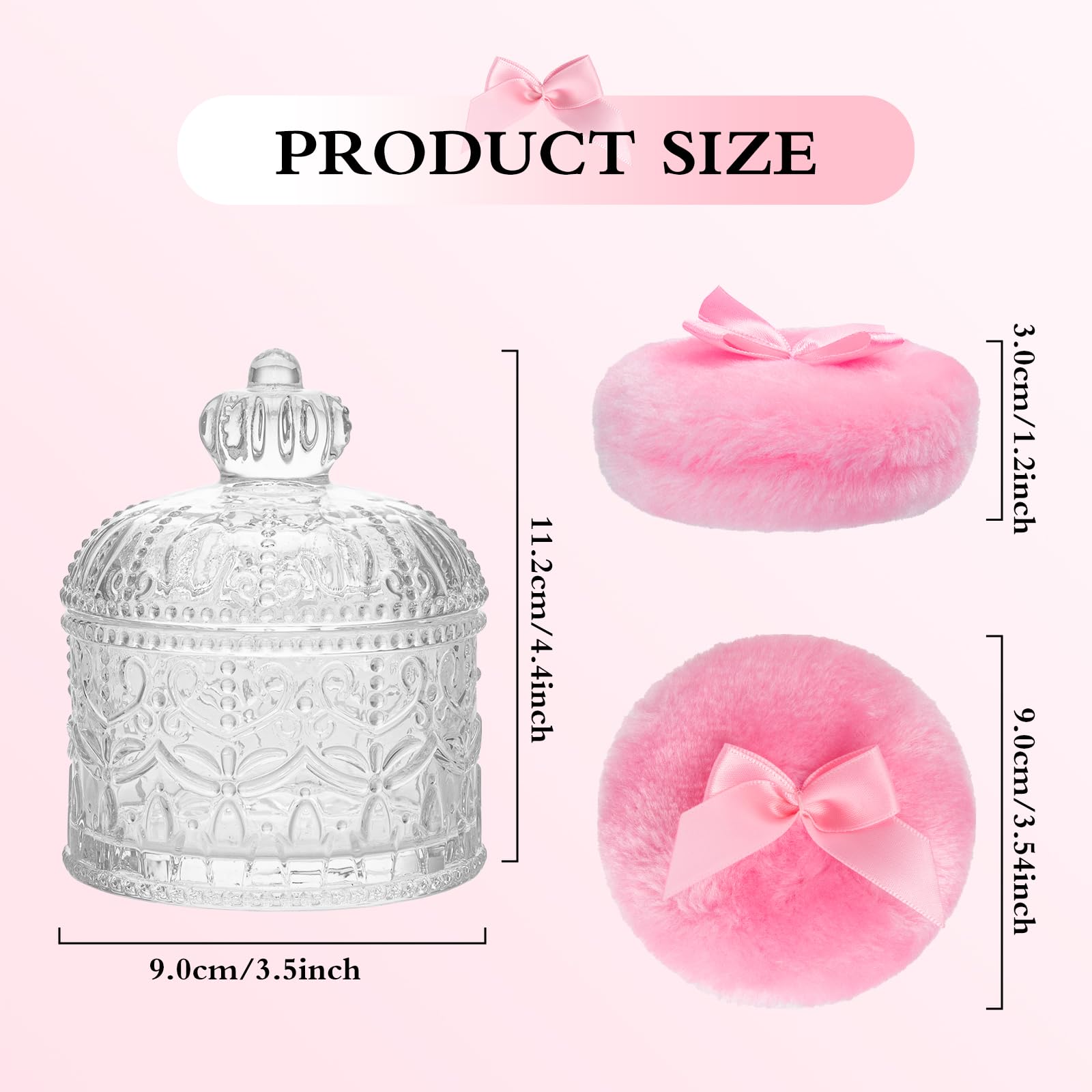 Sansaieco soft plush powder puff provides gentle, skin-friendly application.