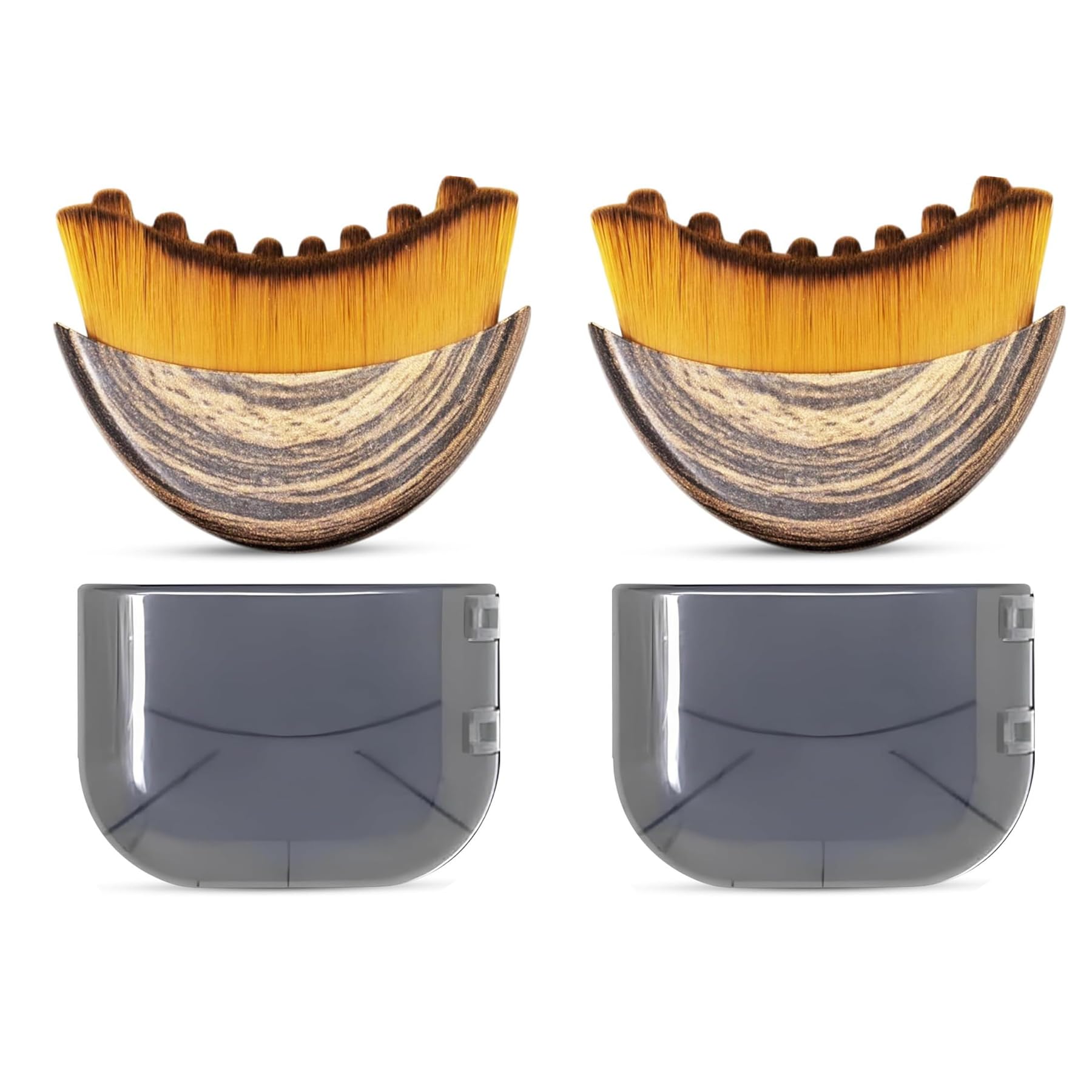 Sanssheng lymphatic contour brush front view for a smoother lifted look