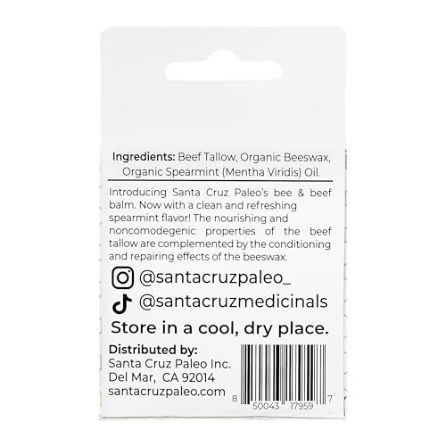 Santa Cruz Paleo bálsamo labial con vitaminas para labios sanos.