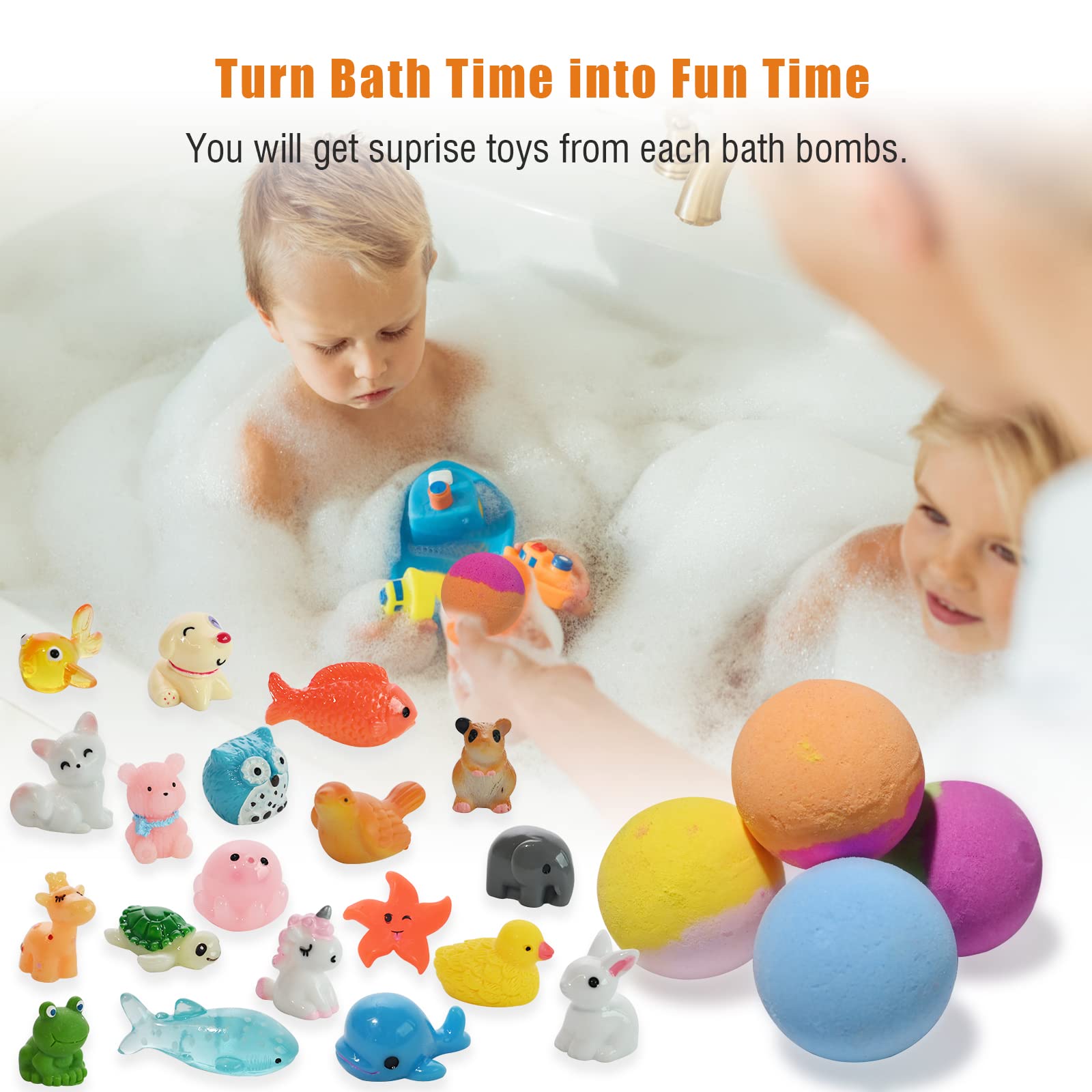 Santrela bomba de baño con aroma suave para relajar.