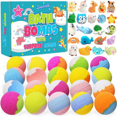 Santrela bomba de baño para niños con sorpresa dentro.