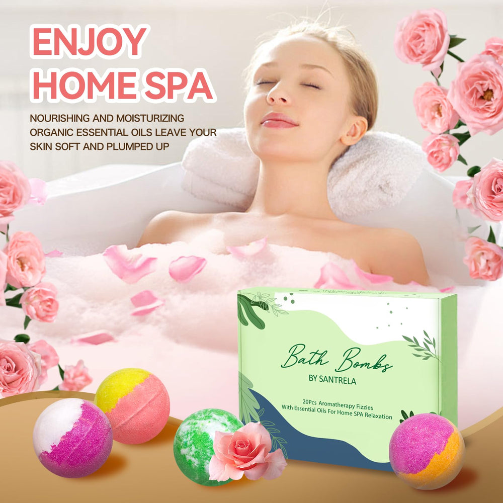 Santrela bomba de baño con ingredientes naturales y cuidado suave