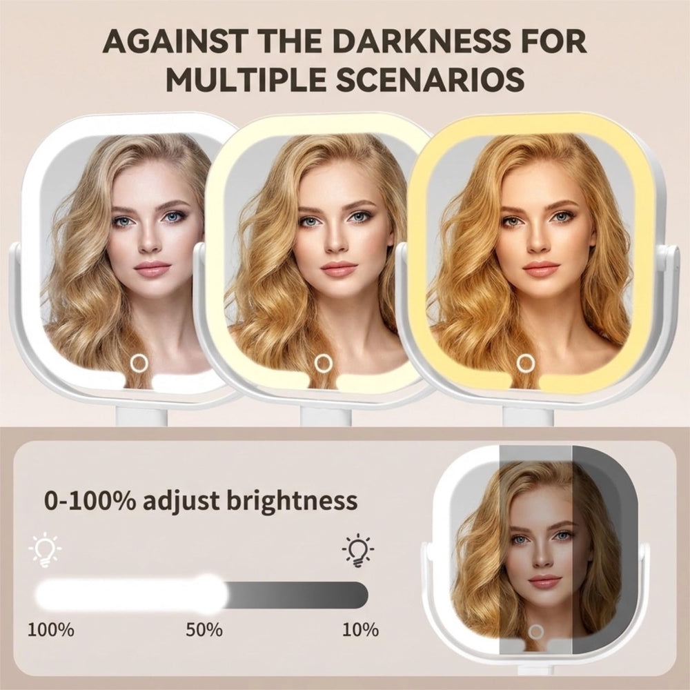 SANYCASA 8.5-inch wide mirror view for a broader, clear reflection.