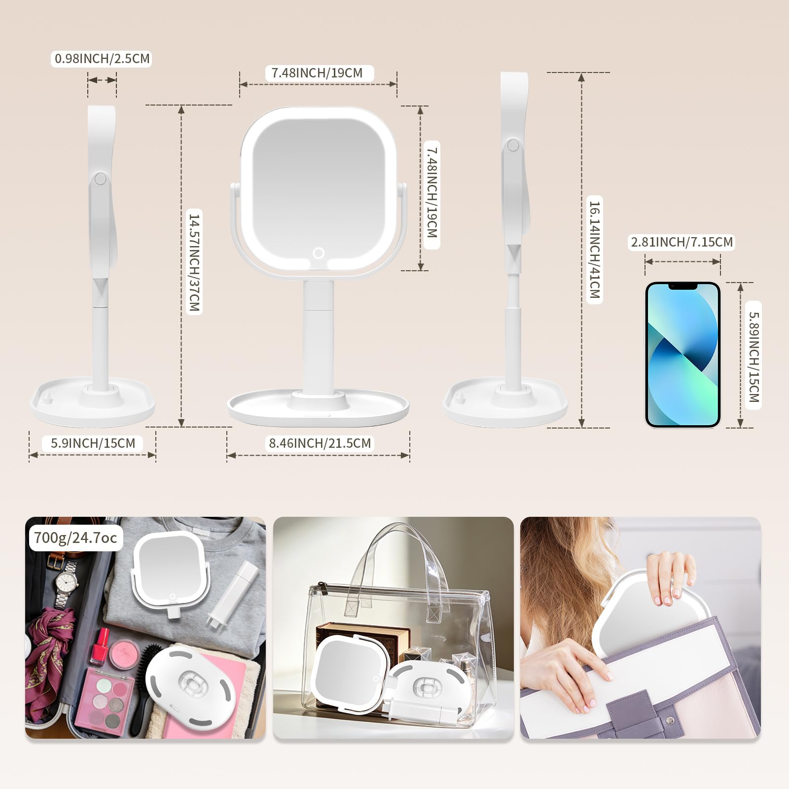 SANYCASA rechargeable battery enables cordless use up to 15 hours.