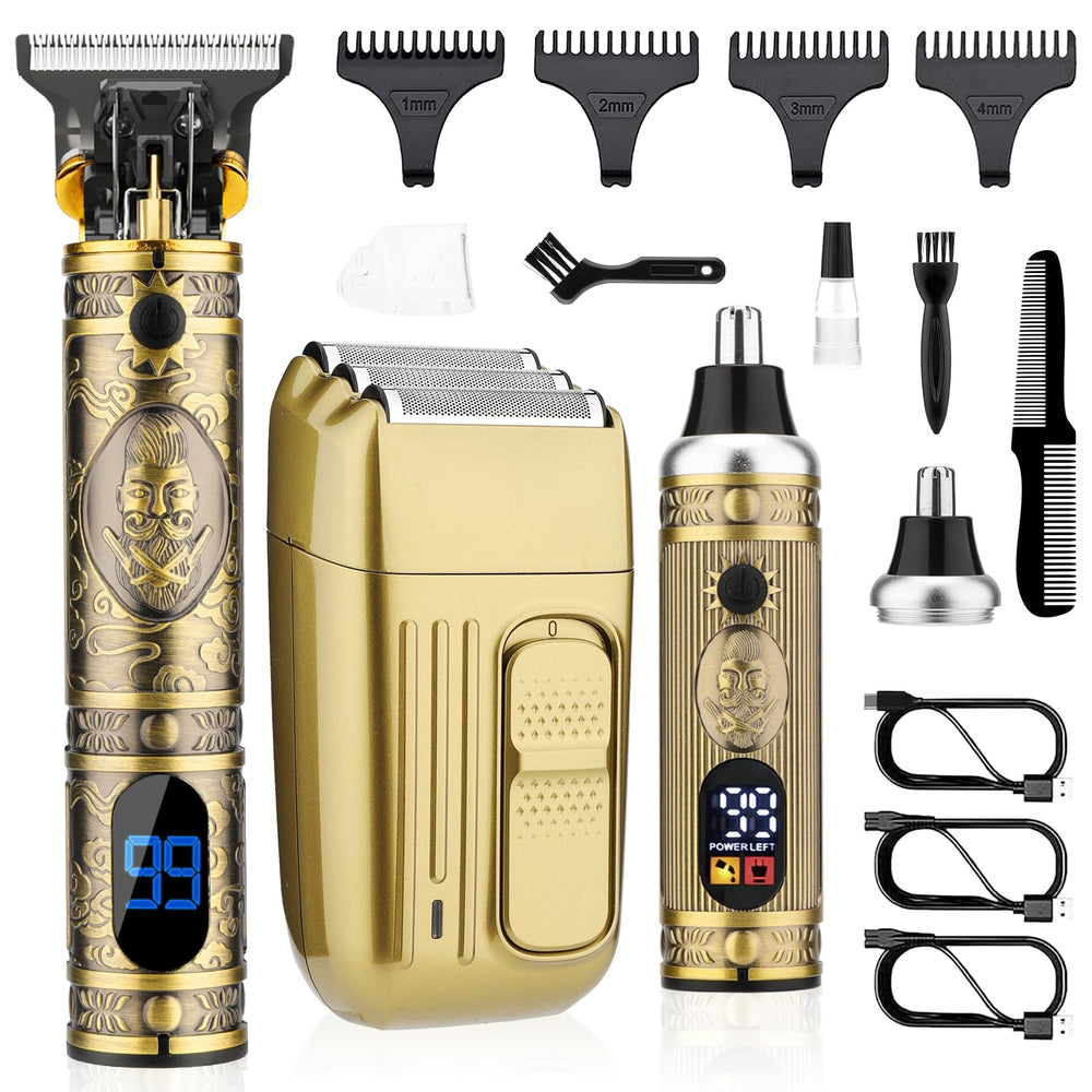 Saoilli professional hair trimmer front view highlighting cordless design for convenient grooming