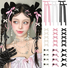 SAOROPEB white 1.57 inch mini bow clip adds cute detail to any hairstyle