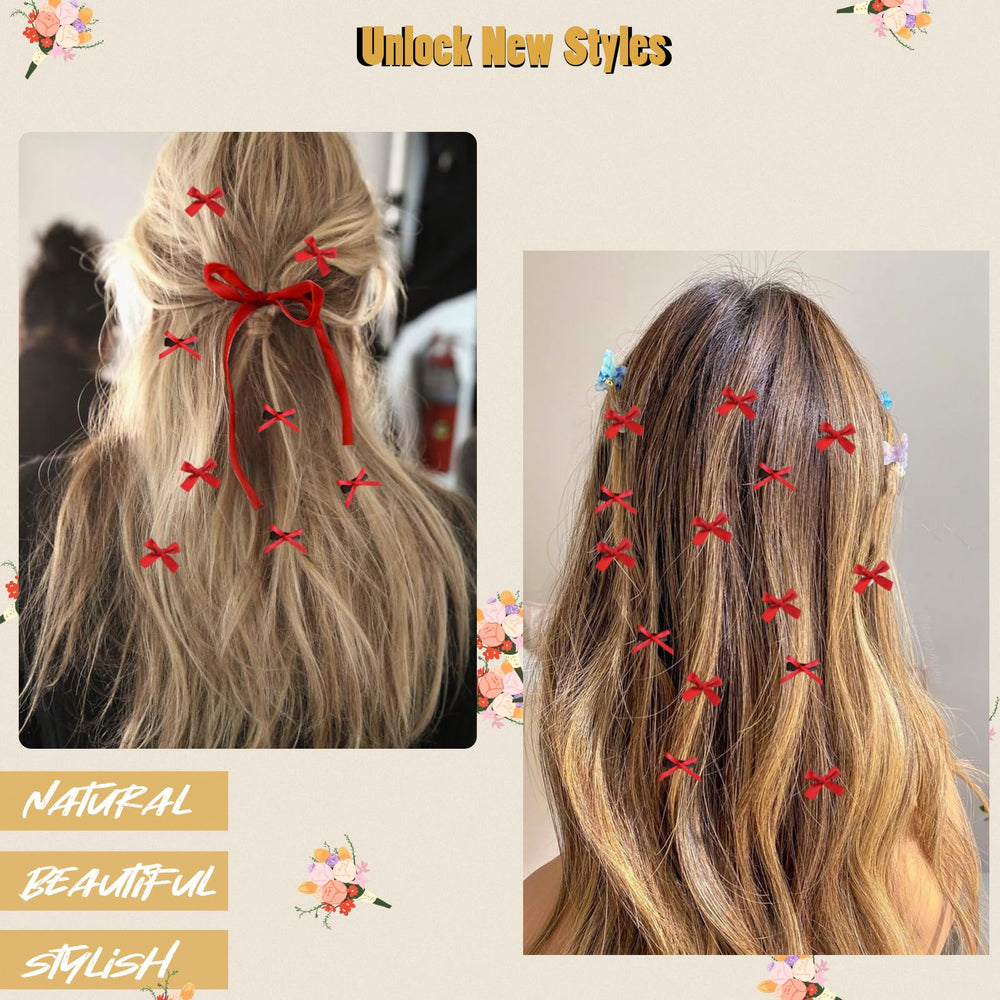 SAOROPEB regalo perfecto para niñas, lazos rojos que inspiran looks coquetos.