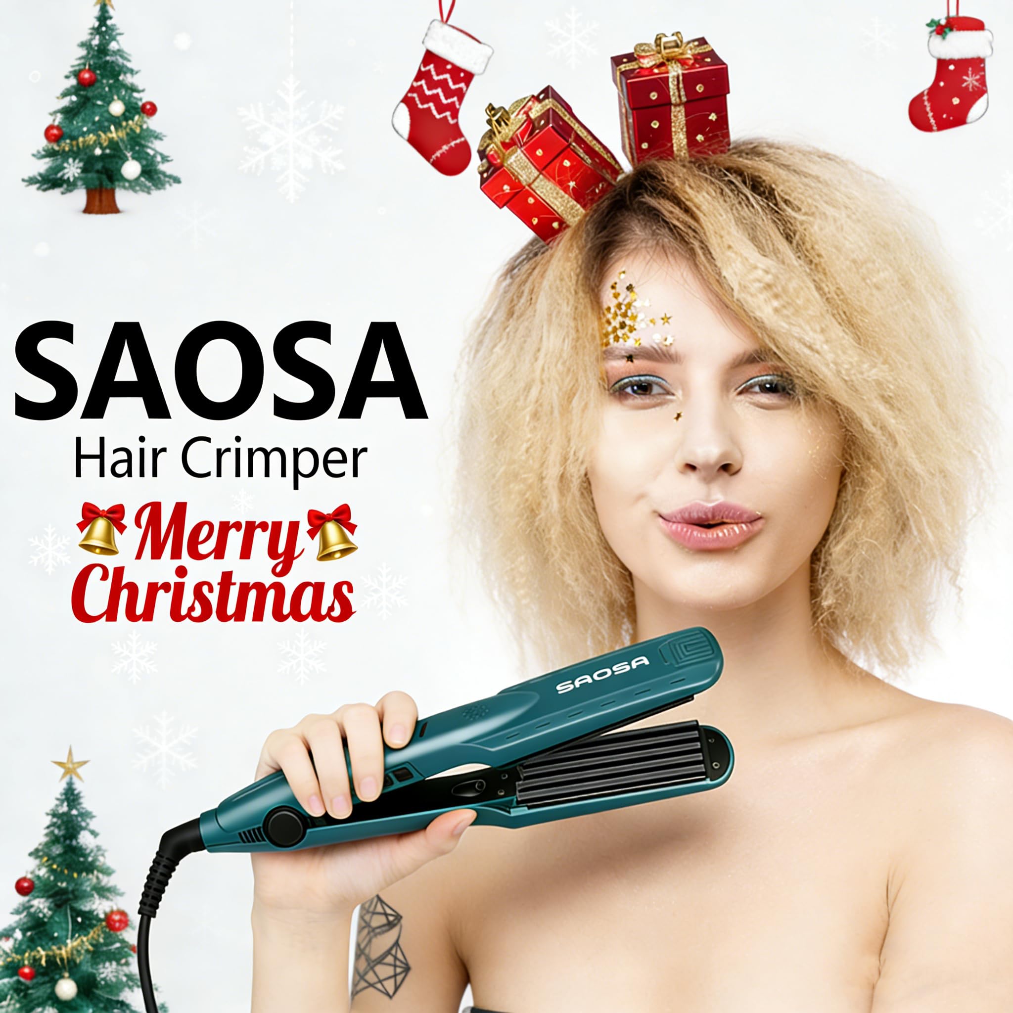 SAOSA ergonomic non-slip handle for comfortable grip during styling
