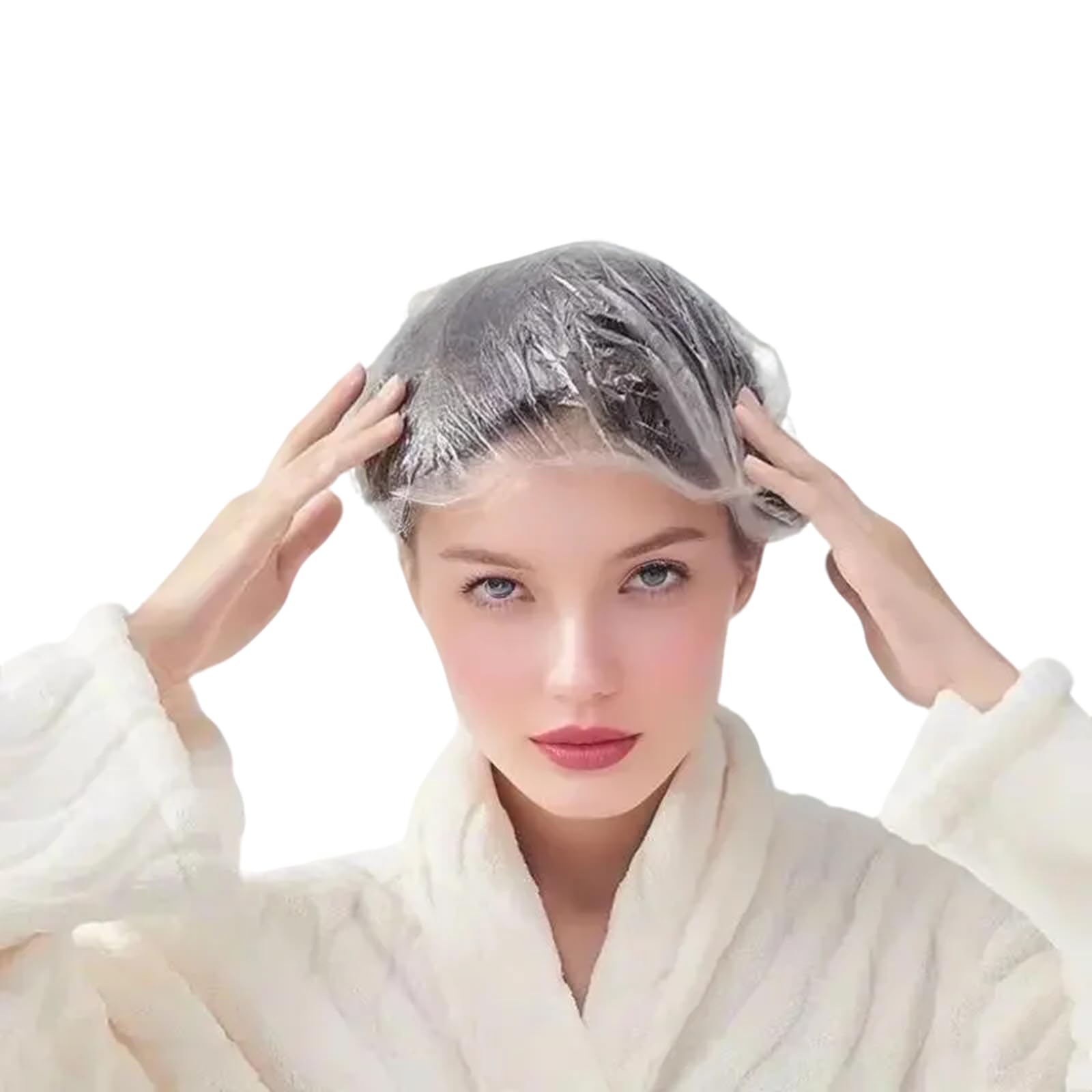 Saoyoas cap de ducha 200 piezas, protección impermeable para el cabello durante la ducha.