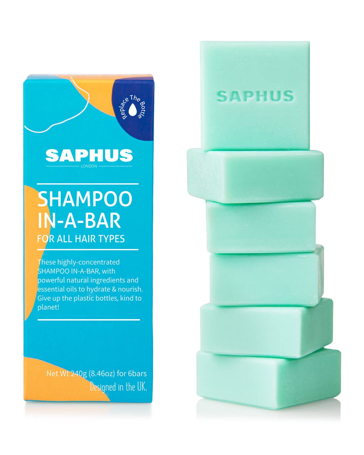 SAPHUS barra champú caspa: ideal para control ligero de la caspa y cabello limpio.