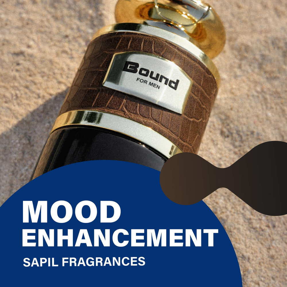 Sapil Bound amber and leather dry-down adds warm depth.
