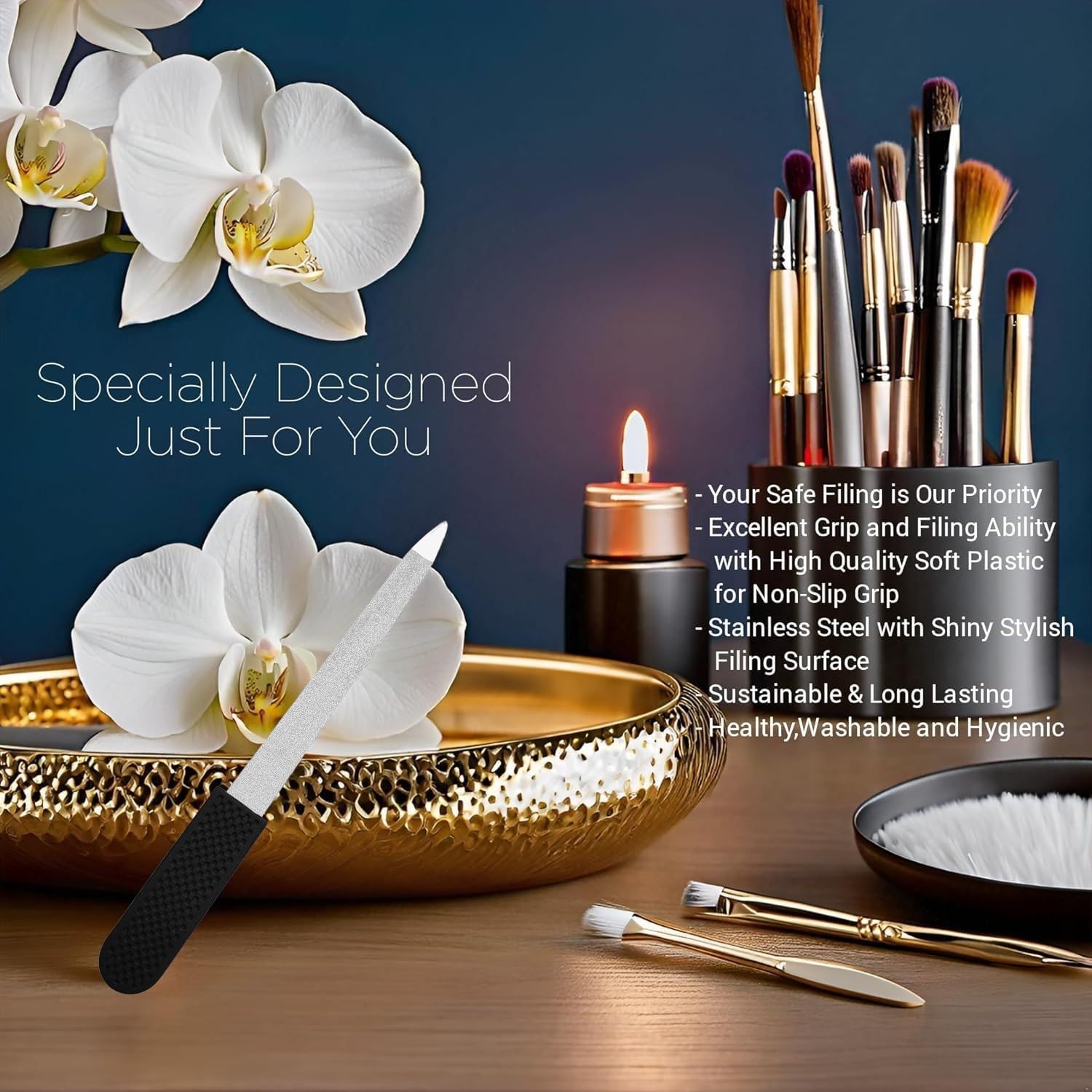 Ideal for natural nails, gel, and acrylic refinishing