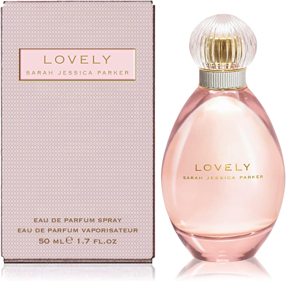Sarah Jessica Parker Lovely bottle front view showing premium packaging on display