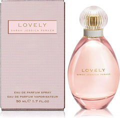 Sarah Jessica Parker Lovely bottle front view showing premium packaging on display