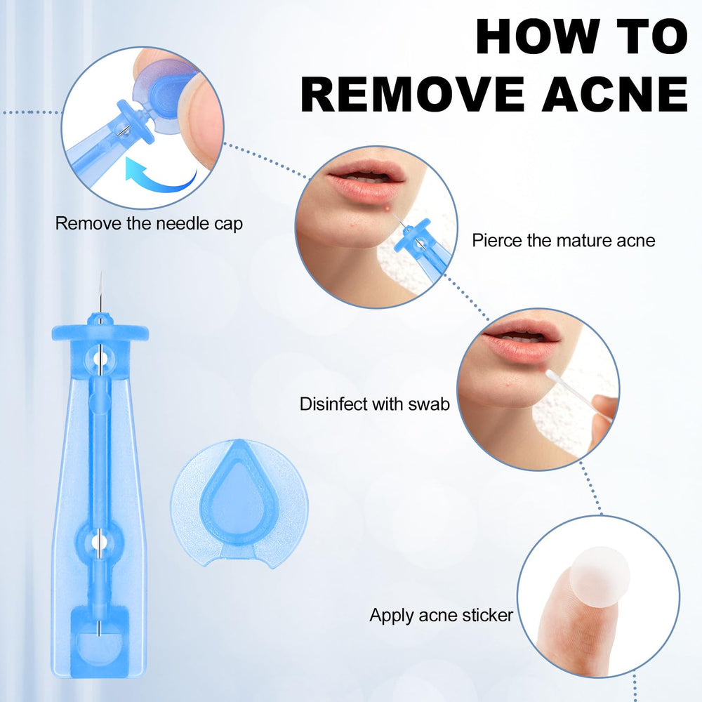 Sarini at-home acne care set displayed for convenient private routine.
