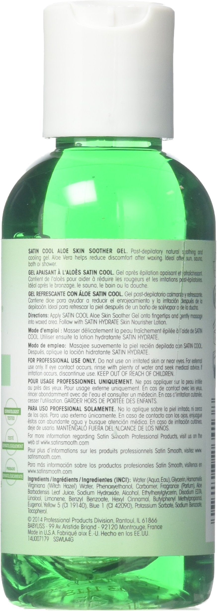 SATIN SMOOTH aplicación tras depilación para alivio suave