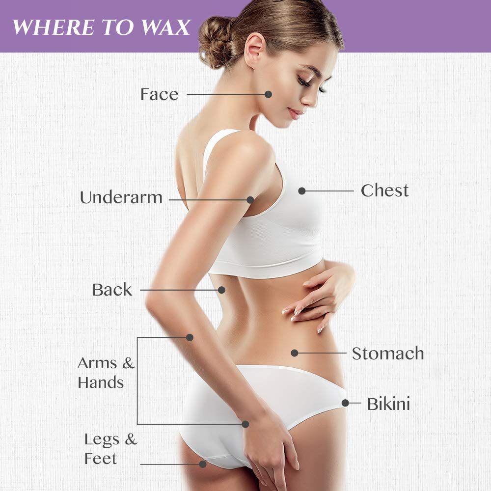 Satin Smooth Fine-to-medium hair removal target area ready for precision waxing.