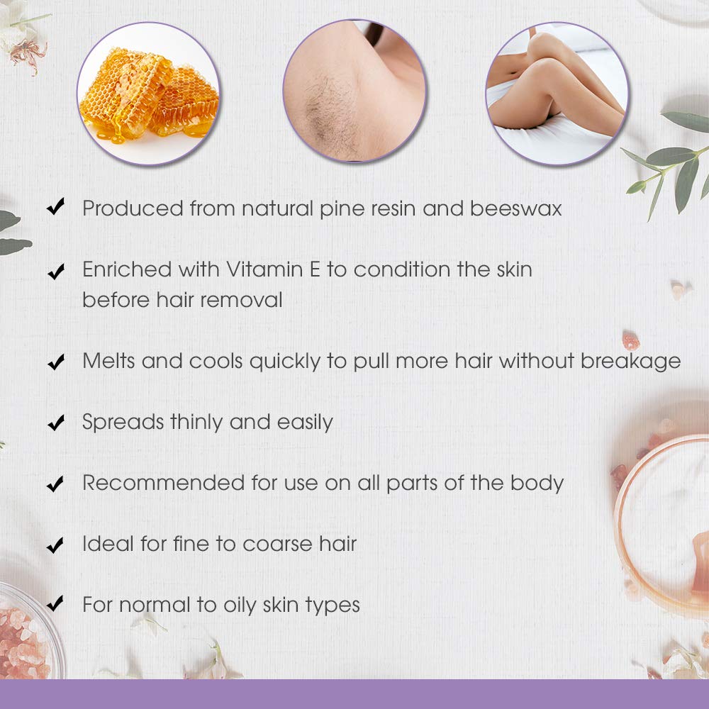 SATIN SMOOTH Honey Wax during removal shows even application on legs