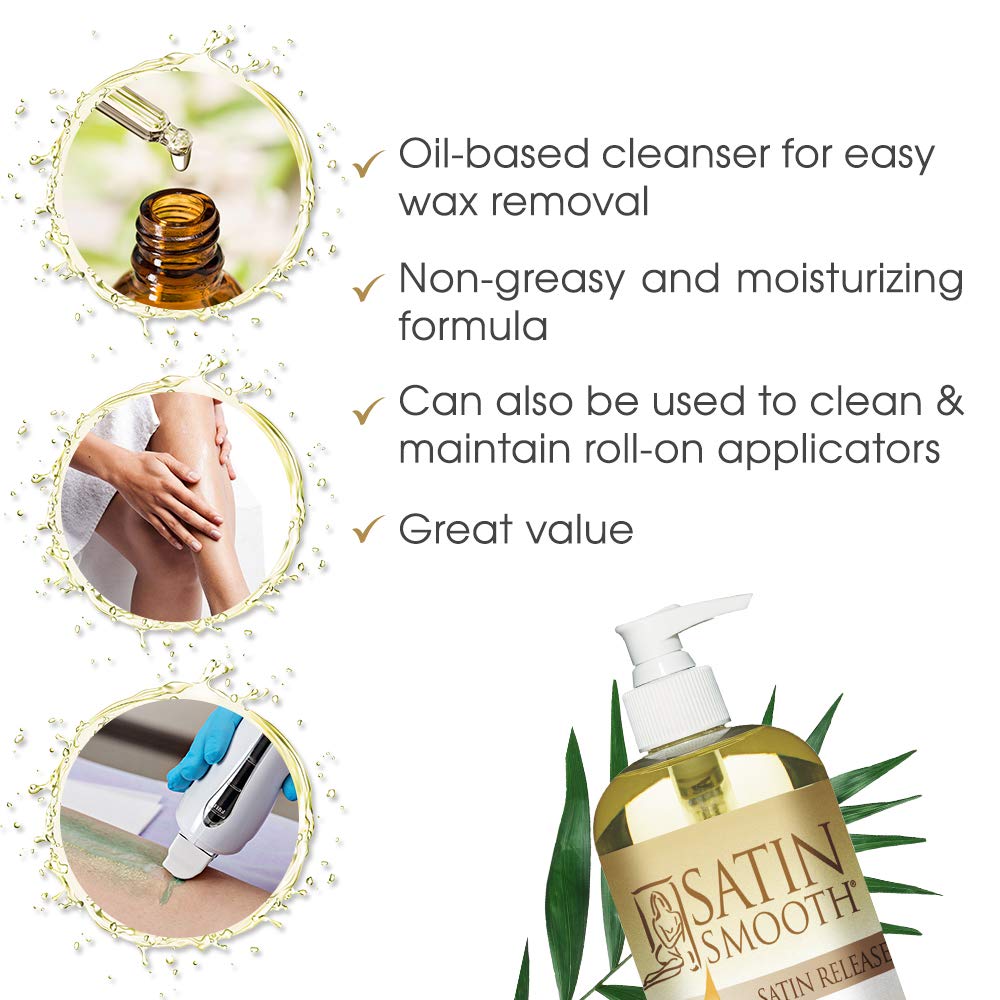 Satin Smooth multipurpose cleaner cleans wax tools like roll-ons and warmers.