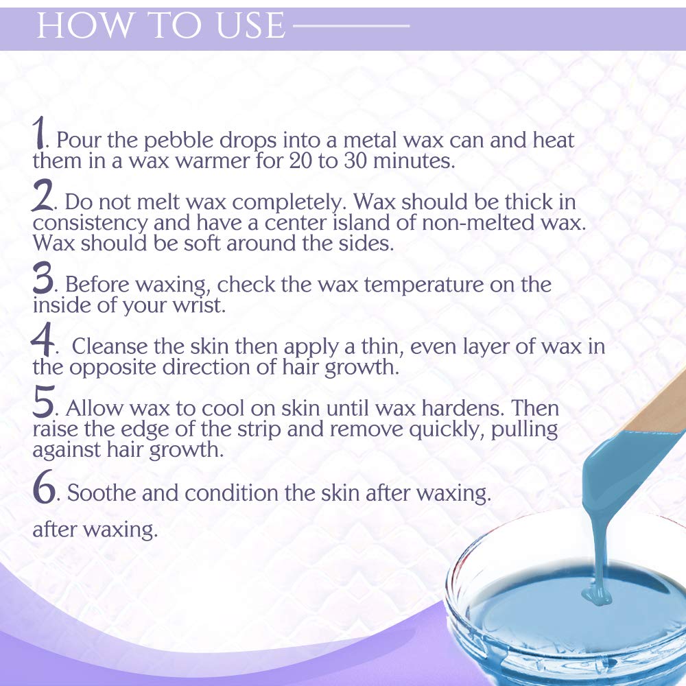 SATIN SMOOTH low-temperature grip supports quick, comfortable waxing sessions.