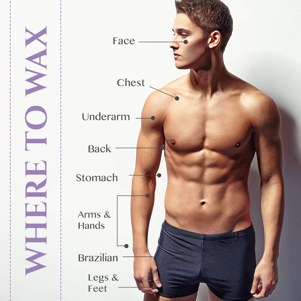 Coarse hair removal with reduced cleanup after using this wax.