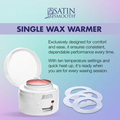 SATIN SMOOTH wax warmer fast heat reduces downtime between appointments