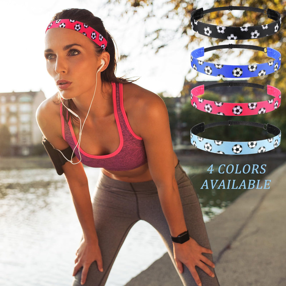 SATINIOR banda para cabello deportiva azul claro sujeta sin irritar durante entrenamiento