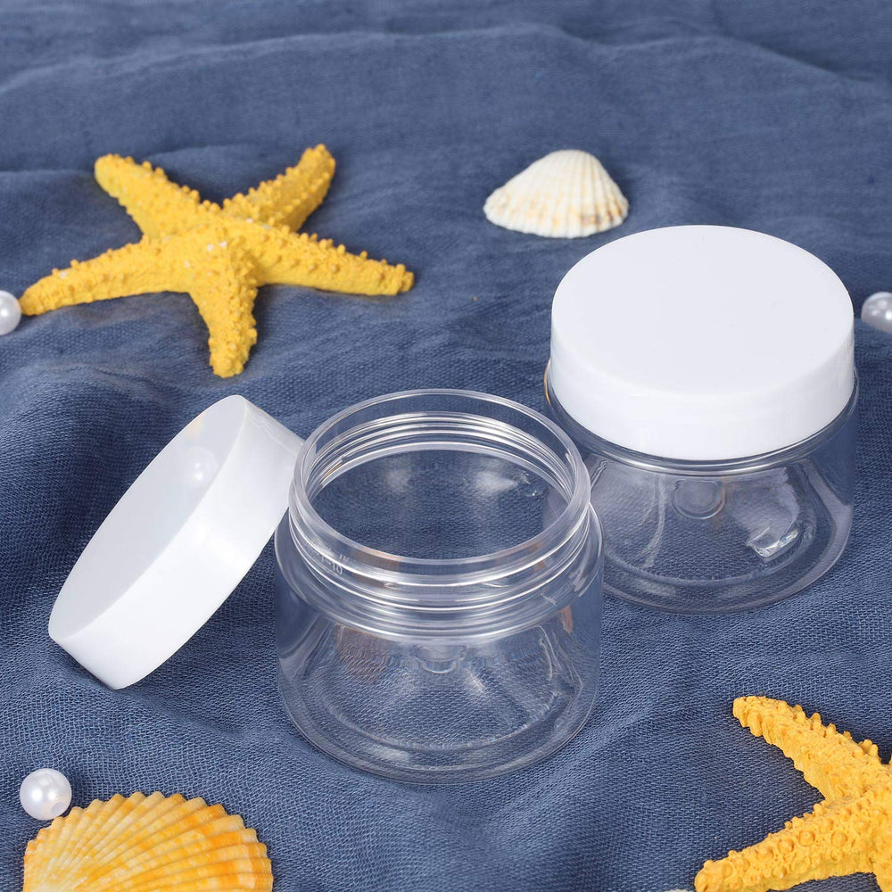SATINIOR travel-friendly jars keep cosmetics organized on the go