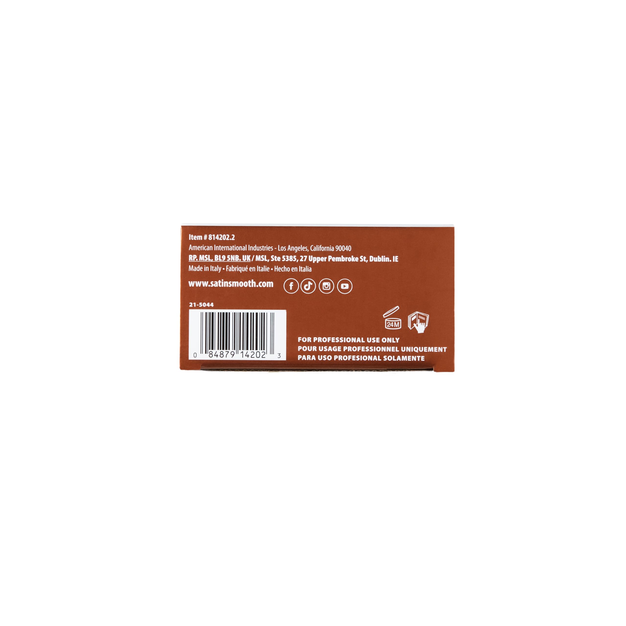 SATIN SMOOTH 35 oz packaging for longer waxing sessions.
