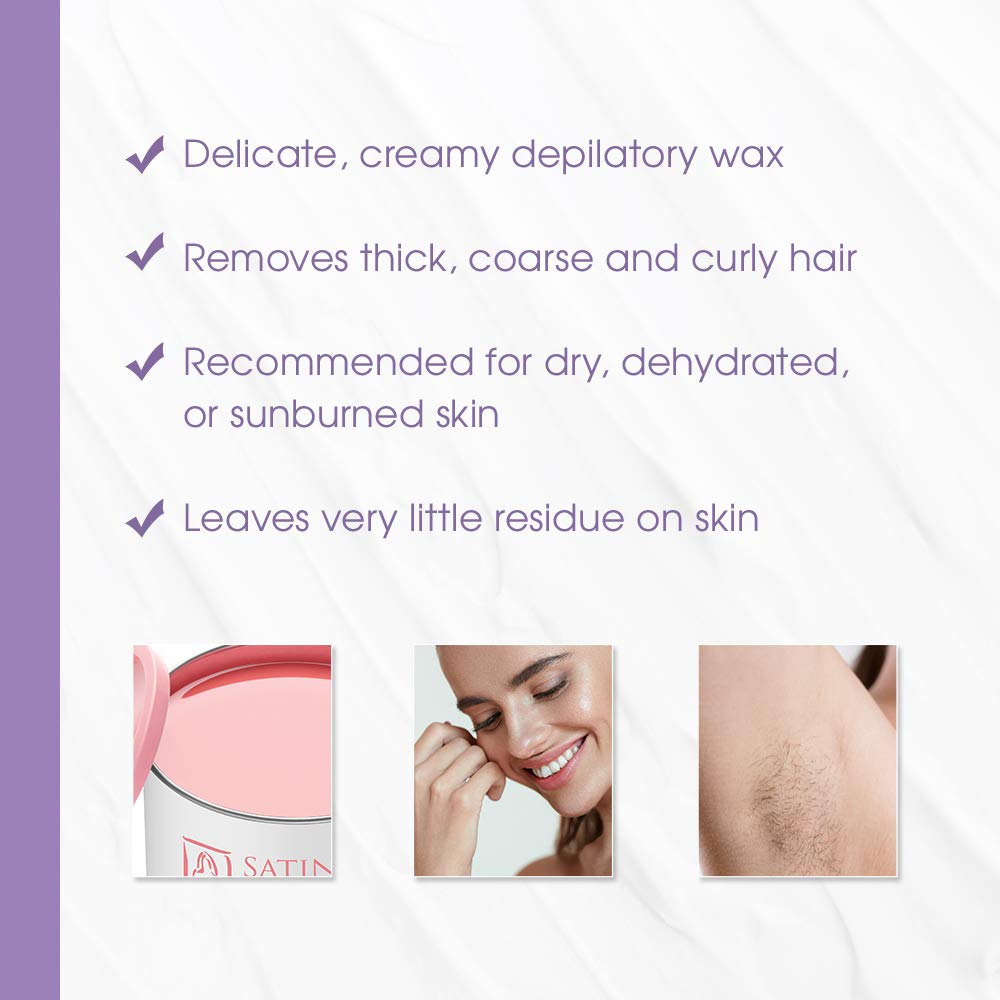 SATIN SMOOTH wax underarms application yields smooth skin