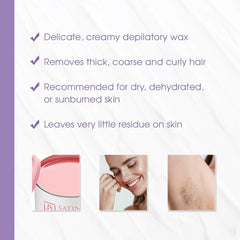 SATIN SMOOTH wax underarms application yields smooth skin