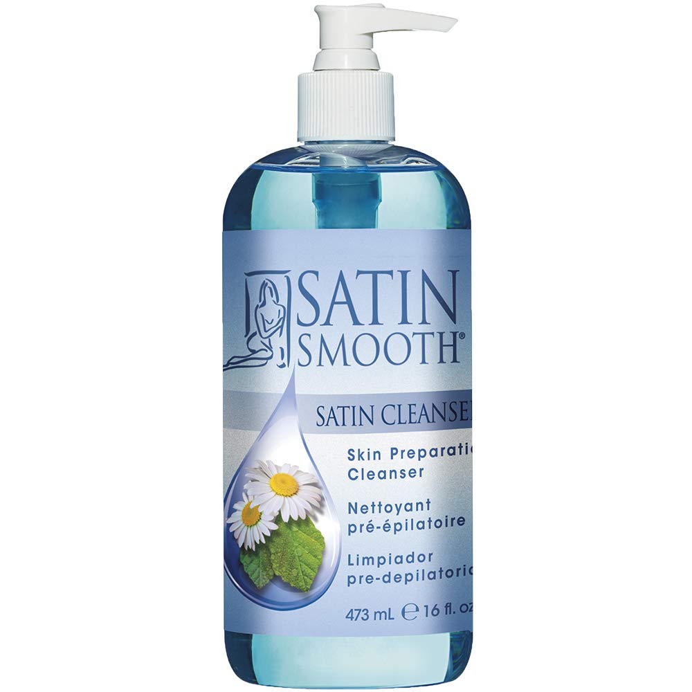 SATIN SMOOTH limpiador predepilación en botella, piel limpia y lista para depilación