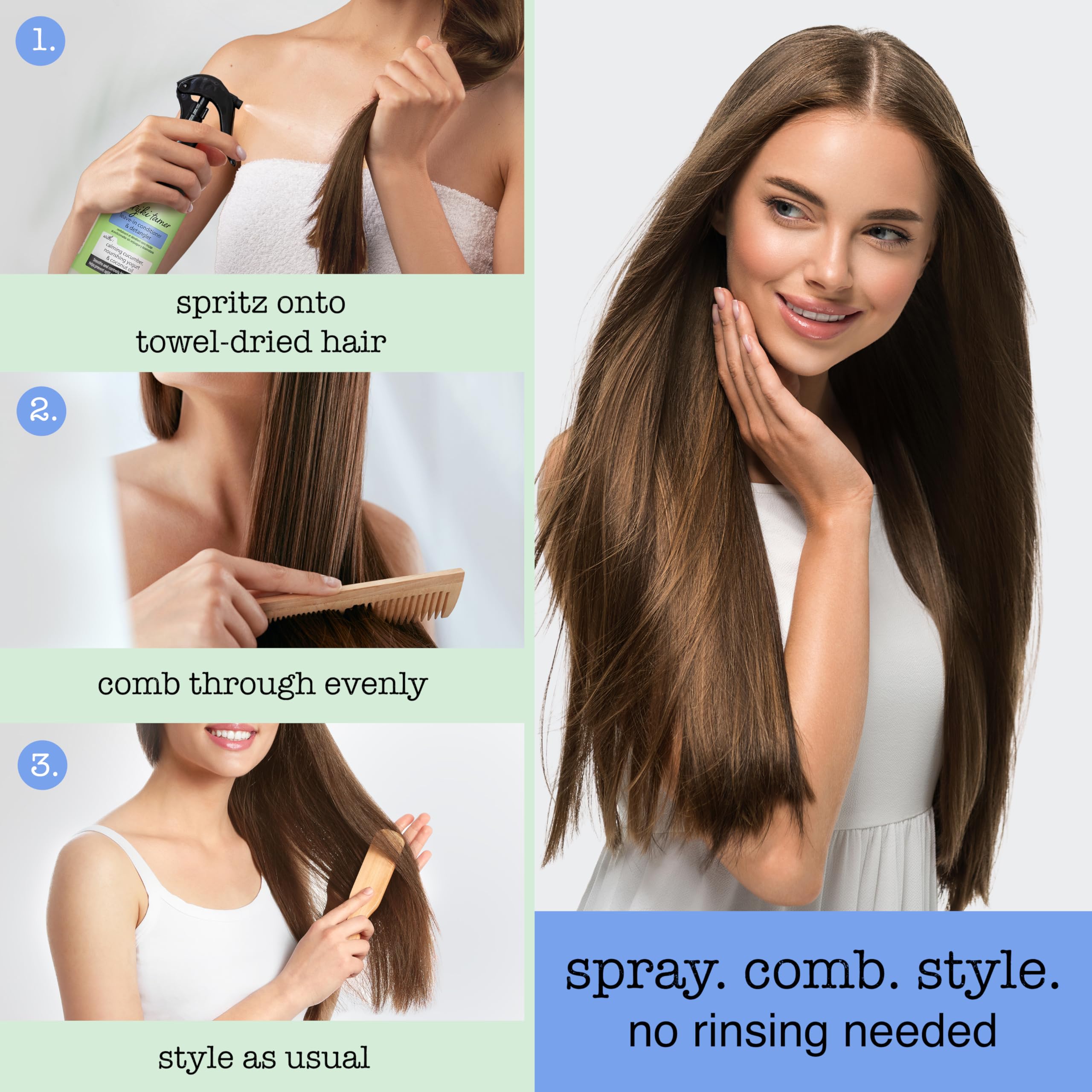 SAUCE BEAUTY Cabello sin frizz; control diario para rizos y cabellos lisos.