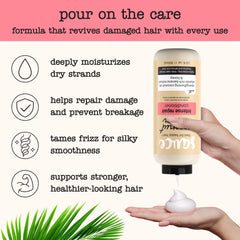 SAUCE BEAUTY Acondicionador Crema de Coco: extracto de banana para nutrición suave