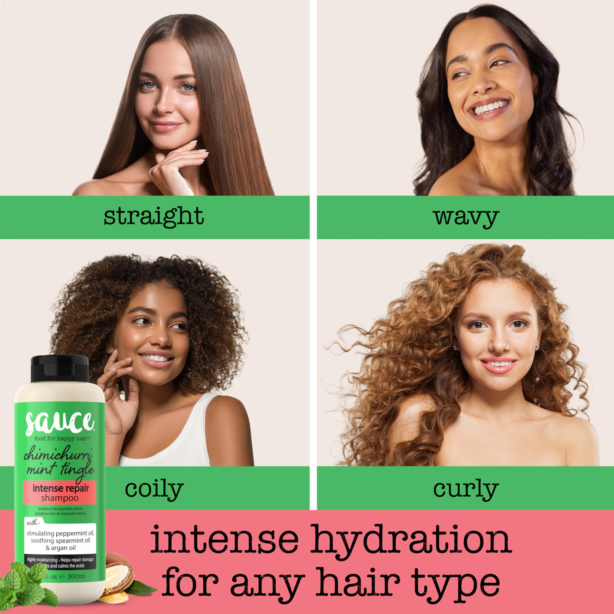 SAUCE Intense Repair Shampoo: control del frizz y mayor manejabilidad del cabello.