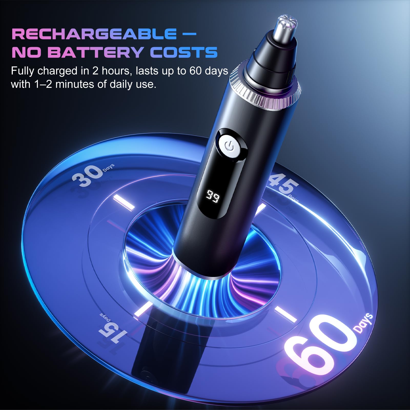 Savilab trimmer detachable washable blade head simplifies hygiene after use