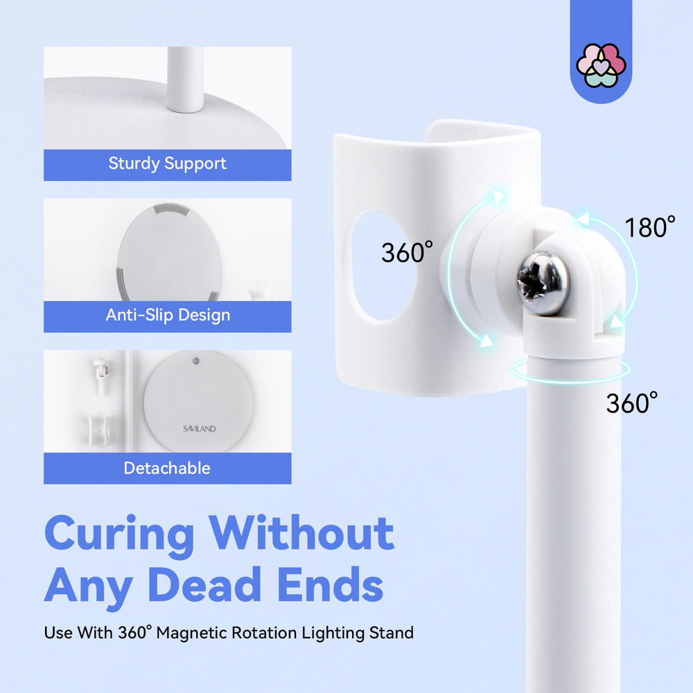 SAVILAND 360-degree rotation stand for effortless hands-free positioning