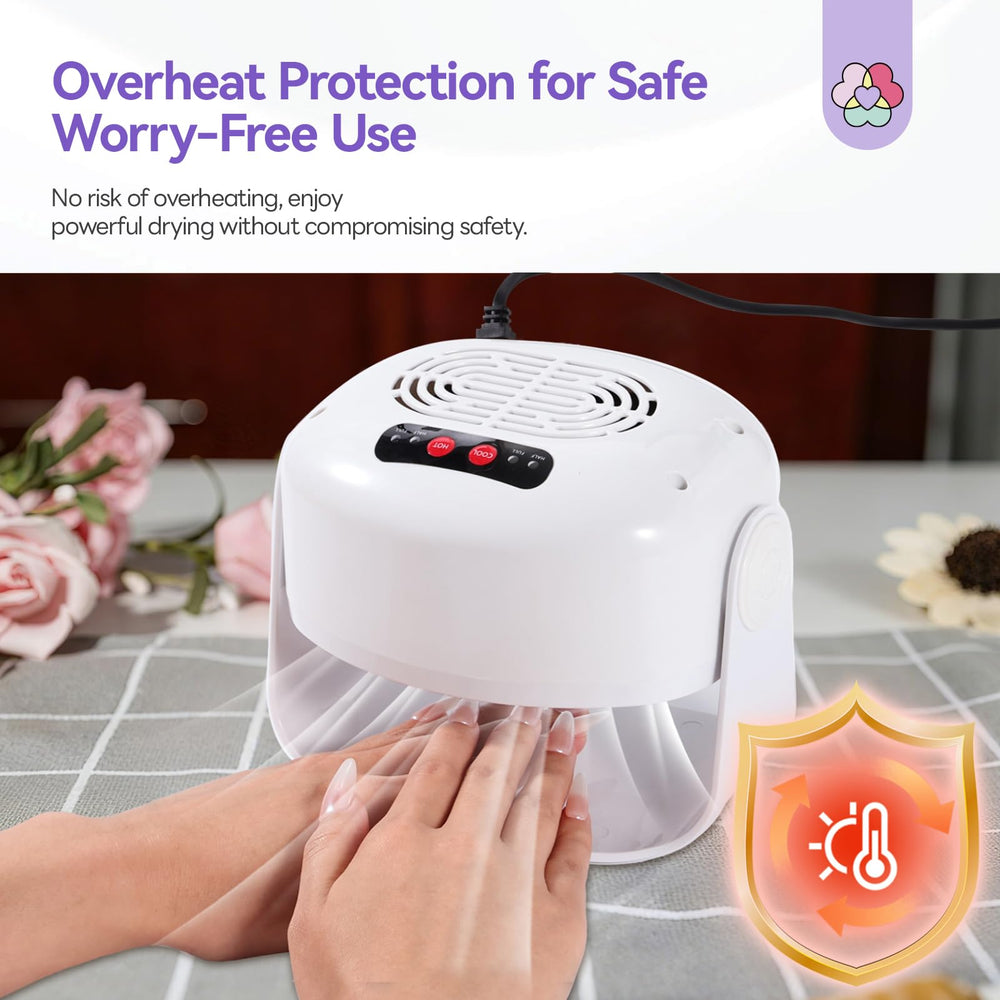 SAVILAND compact desktop nail dryer for flexible placement