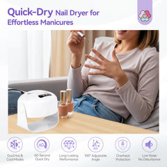 SAVILAND 600W nail dryer in a busy salon speeds up regular polish drying