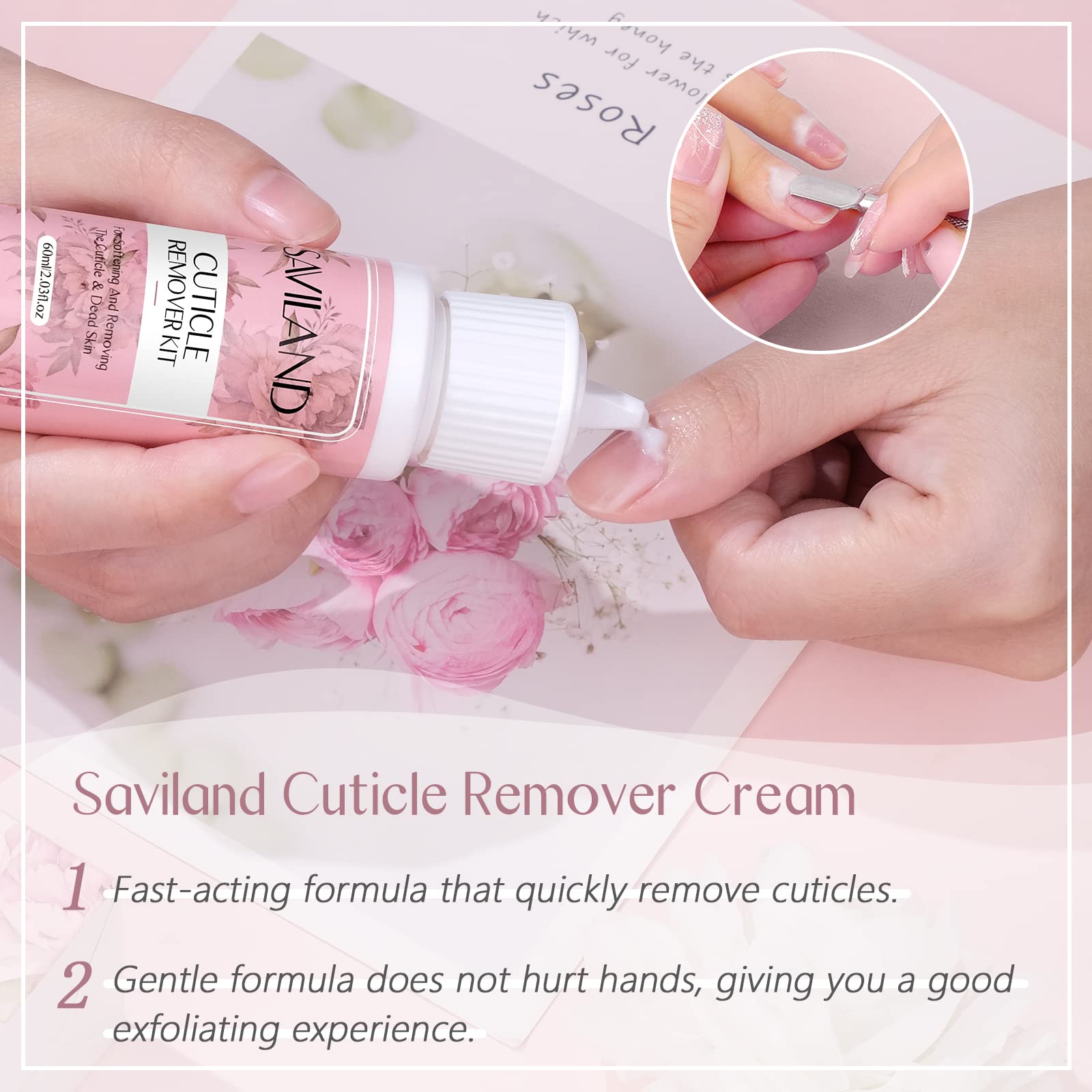 SAVILAND aceite cutículas 30 ml con gotero para hidratar uñas