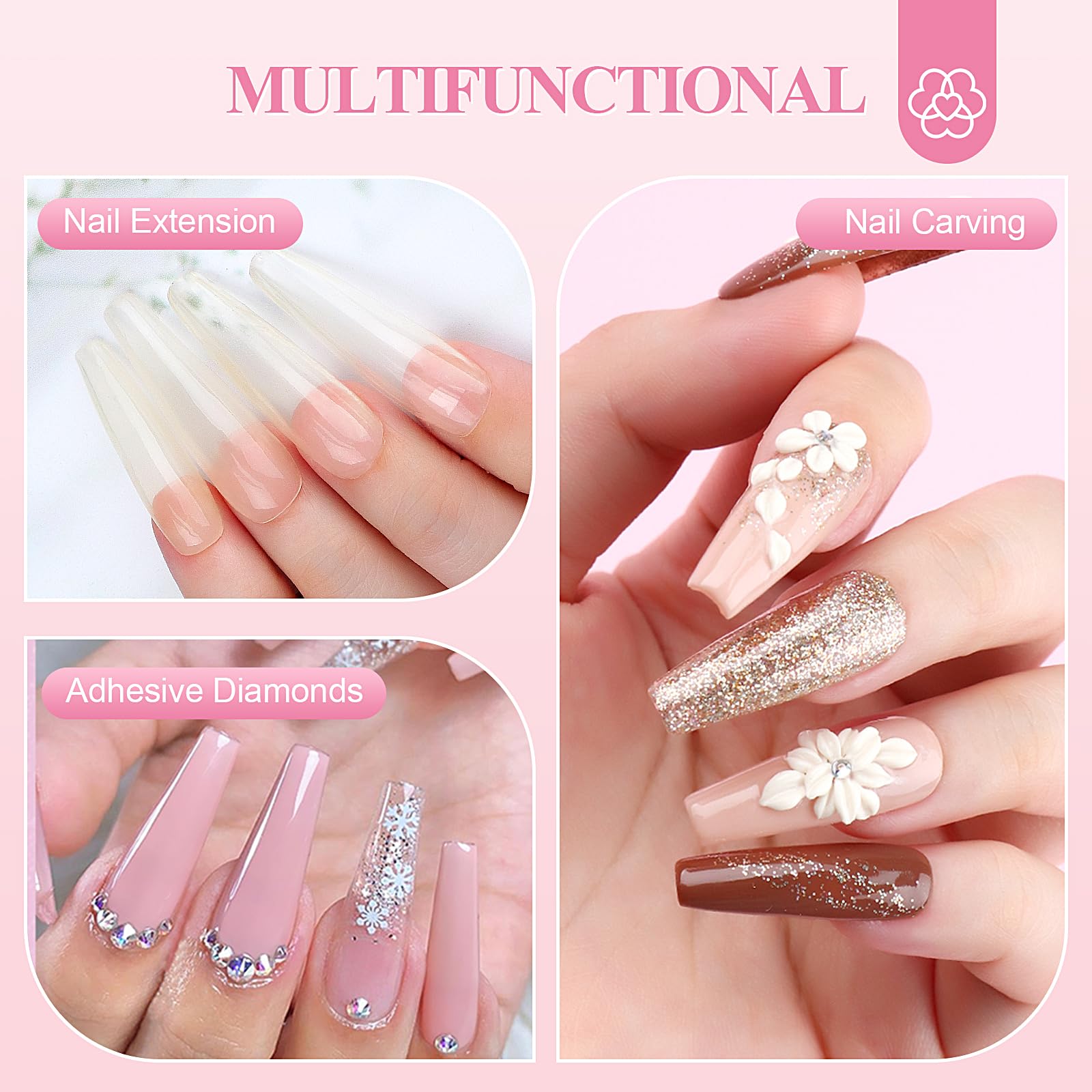 SAVILAND #8/10/14 brush for precise, beginner-friendly nail work.