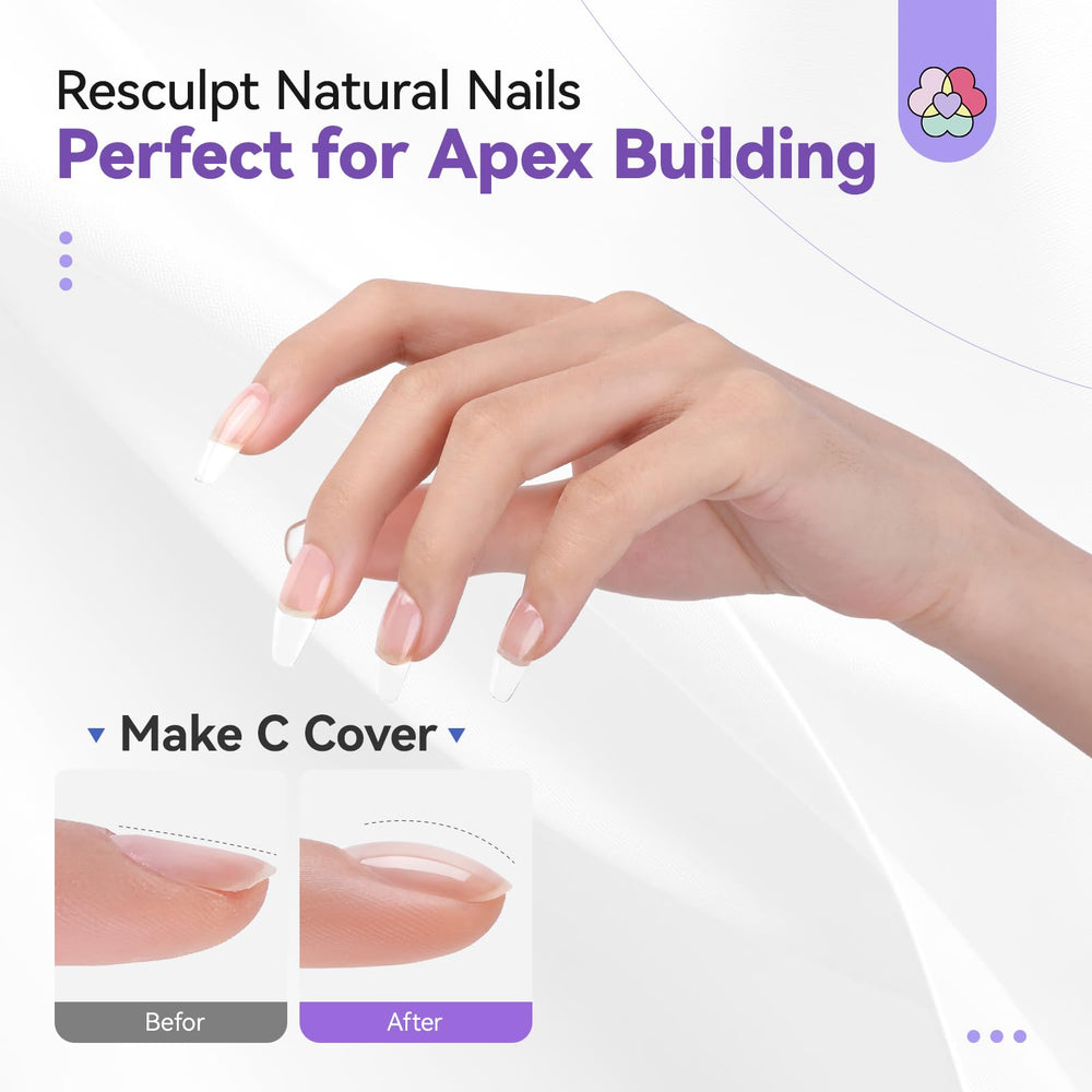 SAVILAND Builder Nail Gel Kit — nude gel for elegant, reinforced nails with natural curves.