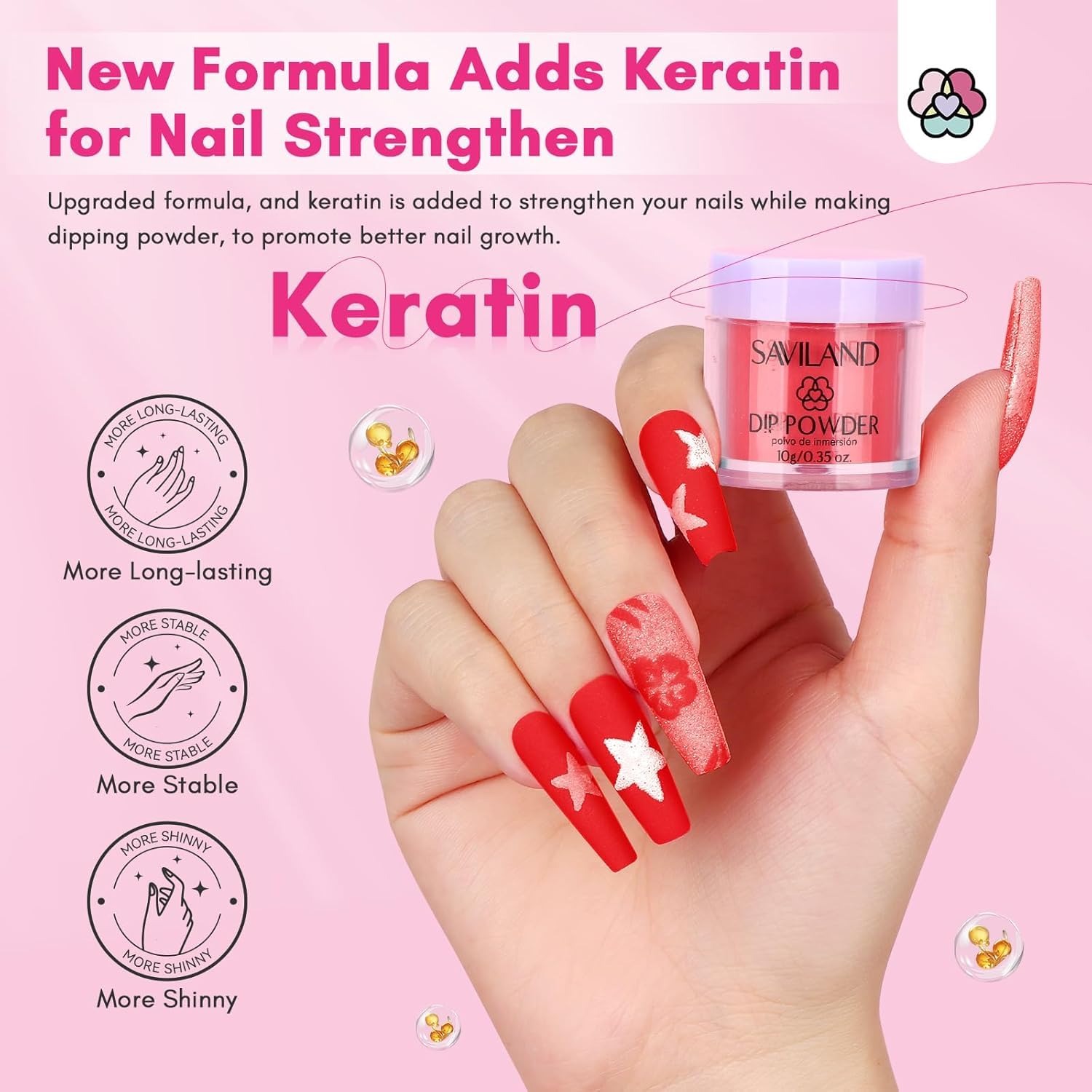 SAVILAND cuticle oil bottle for nourished edges during manicure.